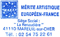 M.A.E.F. MÉRITE ARTISTIQUE EUROPÉEN-FRANCE