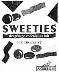 SWEETIES dragées de chocolat au lait PUR CHOCOLAT AIGUEBELLE