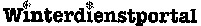 Winterdienstportal