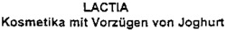 LACTIA Kosmetika mit Vorzügen von Joghurt