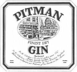 PITMAN FINEST DRY GIN