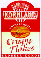 KORNLAND KNUSPERMÜSLI Crispy Flakes ERDBEER - KOKOS ERDBEER-KOKOS