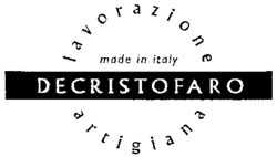 DECRISTOFARO lavorazione artigiana