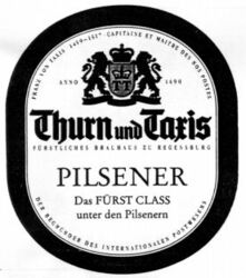 Thurn und Taxis PILSENER Das FÜRST CLASS unter den Pilsenern