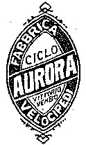 AURORA FABBRICA VELOCIPEDI CICLO VITTORIO VENETO