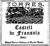TORRES Castell de Fransola Seco