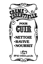 CREME ESSENTIELLE POUR CUIR LJW