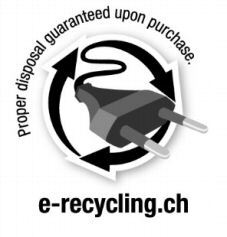 e-recycling.ch Proper disposal guaranteed upon purchase.