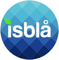 isblå