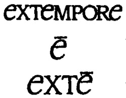 extempore e exte