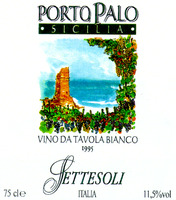 PORTO PALO SICILIA_VINO DA TAVOLA BIANCO SETTESOLI ILTALIA VINA DA TAVOLA BIANCO 1995 SETTESOLI ITALIA