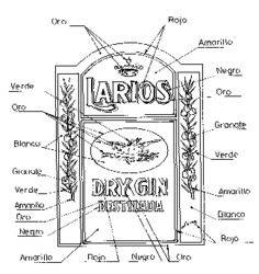 LARIOS DRY GIN DESTILADA