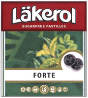 Läkerol SUGARFREE PASTILLES FORTE