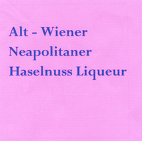 Alt-Wiener Neapolitaner Haselnuss Liqueur