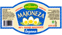 zvijezda MAJONEZA 40% MANJE MASNOCE! lagana