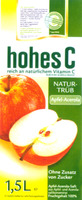 hohes C NATURTRÜB Apfel-Acerola