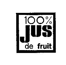 100% JUS de fruit