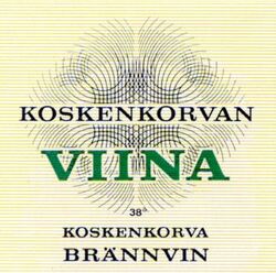 KOSKENKORVAN VIINA 38° KOSKENKORVA BRÄNNVIN