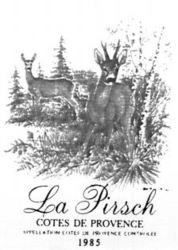 La Pirsch COTES DE PROVENCE APPELLATION COTES DE PROVENCE CONTROLEE 1985