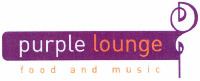purple lounge food and music