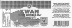 ZWAN CHICKEN LUNCHEON MEAT