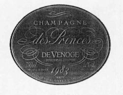 CHAMPAGNE des Princes DE VENOGE