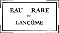 EAU RARE DE LANCÔME