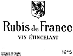 RUBIS de FRANCE VIN ÉTINCELANT VIN ÉTINCELANT