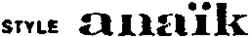 STYLE anaïk
