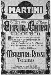 MARTINI ELIXIR DI CHINA AROMATICO MARTINI & ROSSI