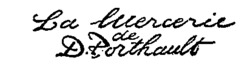 la Mercerie de D. Porthault