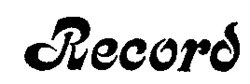 Record