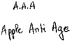 A.A.A. Apple Anti Age