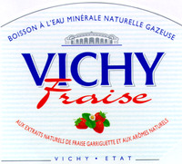 VICHY Fraise BOISSON À L'EAU MINÉRALE GAZEUSE AUX EXTRAITS NATURELS DE FRAISE GARRIGUETTE ET AUX ARÔMES NA TURELS