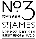 No.3 EST.1698 ST.JAMES LONDON DRY GIN BERRY BROS. & RUDD