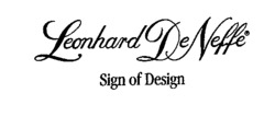 Leonhard De Neffe Sign of Design