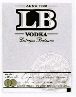 LB VODKA Latvijas Balzams