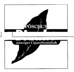 PÖSCHL'S Blanko würziger Cigarettentabak