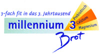 millennium Brot 3-fach fit in das 3. Jahrtausend