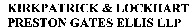 KIRKPATRICK & LOCKHART PRESTON GATES ELLIS LLP