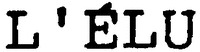 L'ÉLU