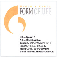 Manuela Knünz FORM OF LIFE