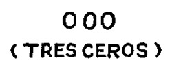 TRES CEROS