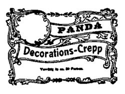 PANDA Decorations-Crepp
