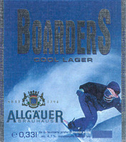 BOARDERS COOL LAGER ALLGÄUER BRAUHAUS