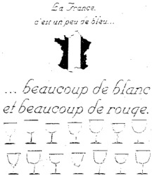 La France c'est un peu de bleu...beaucoup de blanc et beaucoup de rouge.