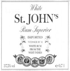 White St. JOHN's Rum Superior