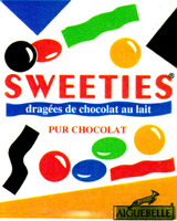SWEETIES dragées de chocolat au lait AIGUEBELLE PUR CHOCOLAT