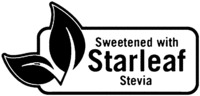 Sweetened with Starleaf Stevia