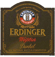 ERDINGER WEISSBRÄU AUS BAYERN ERDINGER Weißbier Dunkel ALL NATURAL BOTTLE-FERMENDED
